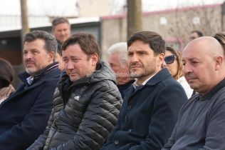 El senador Esteban Motta inauguró junto a Maximiliano Pullaro 5 viviendas en Colonia Belgrano